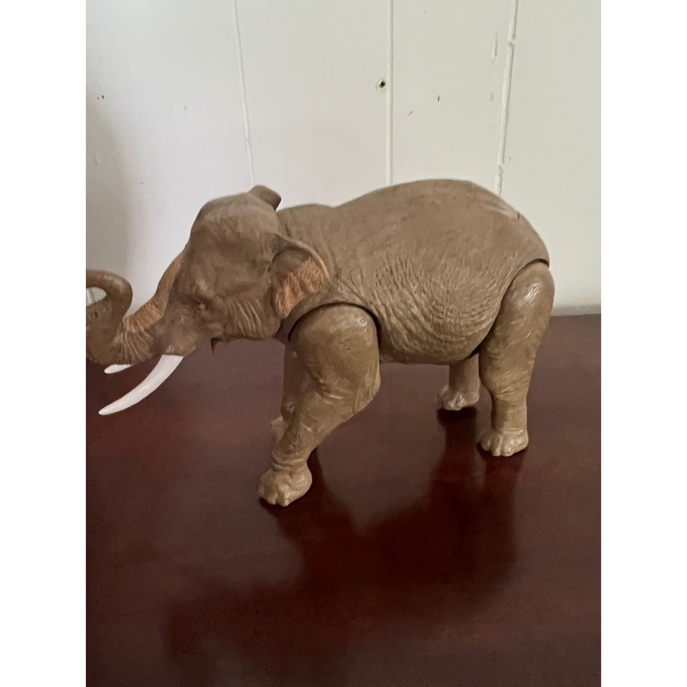 Realistic Asian Elephant Action Figure Toy Articulated‎ Wildlife Animal Brown